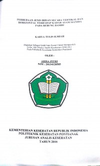 Faktor-faktor Penyebab Tingginya Angka Pencabutan Gigi Di Puskesmas Tekarang Kecamatan Tekarang / Riatik.-- Pontianak : Poltekkes Kemenkes Pontianak Jurusan Keperawatan Gigi, 2015.- 46 p