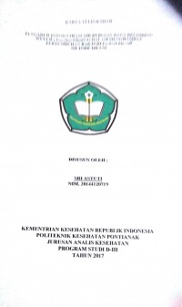 Pengaruh Konsentrasi Air Rebusan Daun Belimbing Wuluh (Averrhoa bilimbi L) Dalam Menghambat Pertumbuhan Bakteri Escherchia coli Metode Dilusi / Astuti, Sri.-- Pontianak : PoltekkesKemenkes Pontianak JurusanAnalis Kesehatan, 2017.- 44 p