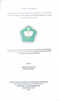 Pengaruh Konsentrasi Sari Buah Belimbing Wuluh (Averrhoa bilimbi L) Terhadap Pertumbuhan Bakteri Staphylococcus aureus Dengan Metode Difusi  / Kurniawan Arief.-- Pontianak : PoltekkesKemenkes Pontianak JurusanAnalis Kesehatan, 2018.- 41p