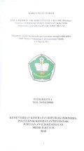 Daya Hambat Air Rebusan Daun Kelor (Moringa aliefera) Terhadap Pertumbuhan Bakteri Salmonella typhi Dengan Metode Difusi / Restya, Witri.-- Pontianak : PoltekkesKemenkes Pontianak JurusanAnalis Kesehatan, 2018.- 44p