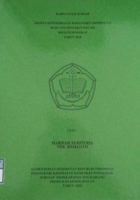 Asuhan Keperawatan Pada Pasien Hipertensi Di Ruang Penyakit Dalam RSUD Pemangkat Tahun 2018