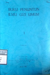 BUKU ILMU GIZI UMUM 1