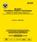BULETIN PENELITIAN SISTEM KESEHATAN ( BULLETIN OF HEALTH SYSTEM RESEARCH )