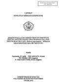 LAPORAN PENELITIAN BERBASIS KOMPETENSI : EFEKTIVITAS LACTO COOKIES DENGAN SUBSTITUSI TEPUNG JANTUNG PISANG (Musa Paradisiaca Linn.) DAN TEPUNG IKAN SELUANG (Rasbora argyrotaenia)   SEBAGAI MILK BOOSTER PADA IBU MENYUSUI