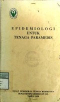 EPIDEMIOLOGI UNTUK TENAGA PARAMEDIS