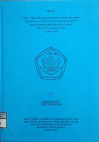 Efektifitas Relaksasi Genggam Jari Terhadap Penurunan Intensitas Nyeri Pada Klien Post Operasi Protatektomi Di RSU Santo Vincentius Singkawang Tahun 2018