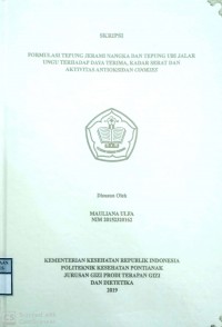 Formulasi Tepung Jerami Nangka Dan Tepung Ubi Jalar Ungu Terhadap Daya Terima, Kadar Serat Dan Aktivitas Antioksidan Cookies