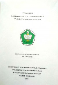 Gambaran Fasilitas Sanitasi Jasaboga CV. Cahaya Hati Pontianak 2018