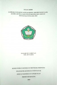 Gambaran Hygiene Sanitasi Depot Air Minum Isi Ulang (Damiu) Di Wilayah UPTD Puskesmas Kecamatan Pontianak Tenggara 2018