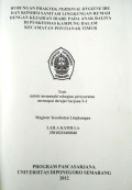 HUBUNGAN PRAKTEK PERSONAL HYGIENE IBU DAN KONDISI SANITASI LINGKUNGAN RUMAH DENGAN KEJADIAN DIARE PADA ANAK BALITA DI PUSKESMAS KAMPUNG DALAM KECAMATAN PONTIANAK TIMUR