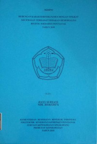 Hubungan Karakteristik Pasien Dengan Tingkat Kecemasan Terhadap Tindakan Hemodialisa RSUD Dr. Soedarso Pontianak Tahun 2018