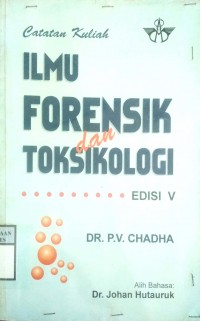 ILMU FORENSIK DAN TOKSIKOLOGI    Edisi V