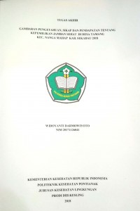 Gambaran Pengetahuan, Sikap, Dan Pendapatan Tentang Kepemilikan Jamban Sehat Di desa Tamang Kec. Nanga Mahap Kab. Sekadau 2018