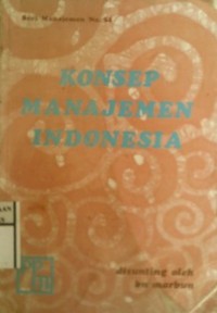 KONSEP MANAJEMEN INDONESIA