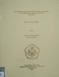 Karakteristik Penderita Diabetes Mellitus Dirawat Inap Rumash Sakit Umum Dr. Soedarso Pontianak