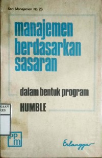 MANAJEMEN BERDASARKAN SASARAN DALAM BENTUK PROGRAM HUMBLE