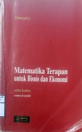 MATEMATIKA TERAPAN UNTUK BISNIS DAN EKONOMI EDISI KEDUA