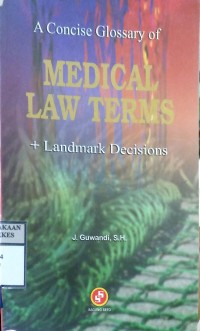 MEDICAL LAW TERMS