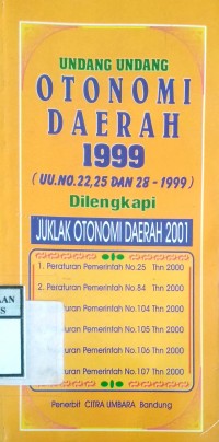 OTONOMI DAERAH 1999