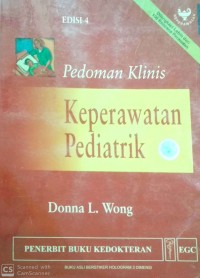 PEDOMAN KLINIS KEPERAWATAN PEDIATRIK     edisi 4