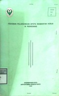 PEDOMAN PELAKSANAAN UPAYA KESEHATAN KERJA DI PUSKESMAS