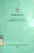 PEDOMAN PEMANFAATAN GIZI SUMBERDAYA HAYATI LAUT