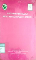 PEDOMAN PENTALOKA MENU BERGIZI SPESIFIK DAERAH