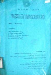 PELAYANAN INFORMASI ELEKTRONIK UNTUK PAKET TEKNOLOGI PENGOLAHAN AIR