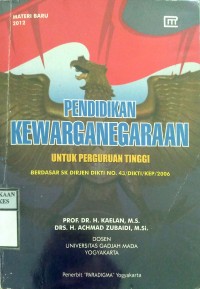 PENDIDIKAN KEWARGANEGARAAN