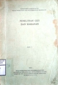 PENELITIAN GIZI DAN MAKANAN    Jilid 6