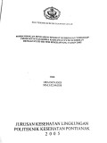 PERBANDINGAN PENGARUH TINGKAT KEBISINGAN TERHADAP PRODUKTIVITAS KERJA KARYAWAN PLTD SUDIRMAN DENGAN PLTD SEI WIE SINGKAWANG TAHUN 2005