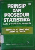 PRINSIP DAN PROSEDUR STATISTIKA  : Suatu Pendekatan Biometrik  Edisi Kedua