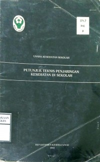 Petunjuk Teknis Penjaringan Kesehatan Di Sekolah