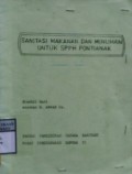 SANITASI MAKANAN DAN MINUMAN UNTUK SPPH PONTIANAK