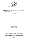 STUDI PENGGUNAAN BAHAN PEWARNA PADA MINUMAN BOTOL HOME INDUSTRI DI KOTA PONTIANAK TAHUN 2005