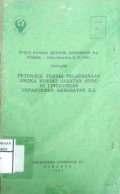 SURAT EDARAN MENTERI KESEHATAN R.I NOMOR : 265 / Men. Kes/E/V/ 1991 TENTANG PETUNJUK TENTANG PETUNJUK TEKNIS PELAKSANAAN ANGKA KREDIT JABATAN DOSEN DILINGKUNGAN DEPARTEMEN KESEHATAN R.I.