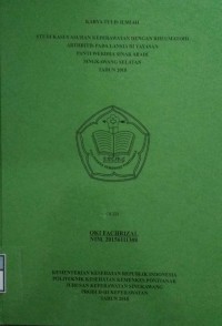 Studi Kasus Asuhan Keperawatan Dengan Rhematoid Arthritis Pada Pansia Di Yayasan Panti Werdha Sinar Abadi Singkawang Selatan Tahun 2018