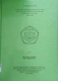 Studi Kasus Asuhan Keperawatan Keluarga Dengan Pasien Hipertensi Di Puskesmas Singkawang Tengah 1 Tahun 2018