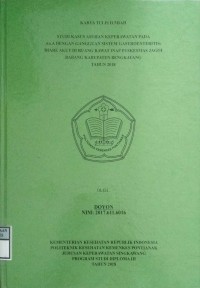 Studi Kasus Asuhan Keperawatan Pada An. A Dengan Gangguan Sistem Gastroenteritis Diare Akut Di Ruang Rawat Inap Puskesmas Jagoi Babang Kabupaten Bengkayang Tahun 2018