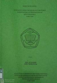 Studi Kasus Asuhan Keperawatan Pada Pasien Gastritis Di Ruang Penyakit Dalam RSUD Pemangkat Tahun 2018