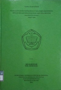 Studi Kasus Asuhan Keperawatan Pada Pasien Skizofrenia Dengan Isolasi Sosial Di Rumah Sakit Jiwa Provinsi Kalimantan Barat Tahun 2018