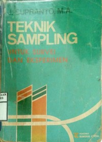 TEKNIK SAMPLING : Untuk dan Eksperimen