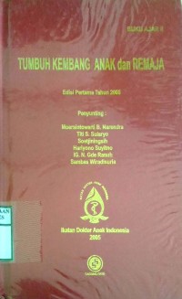 BUKU AJAR II : TUMBUH KEMBANG ANAK DAN REMAJA