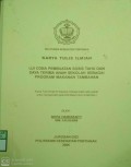 UJI COBA PEMBUATAN SOSIS TAHU DAN DAYA TERIMA ANAK SEKOLAH SEBAGAI PROGRAM MAKANAN TAMBAHAN