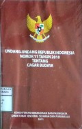 UNDANG-UNDANG REPUBLIK INDONESIA NOMOR 11 TAHUN 2010 TENTANG CAGAR BUDAYA