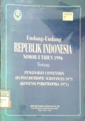 UNDANG-UNDANG REPUBLIK INDONESIA NOMOR 8 TAHUN 1996