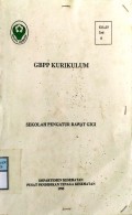 GBPP KURIKULUM SEKOLAH PENGATUR RAWAT GIGI