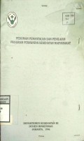 PEDOMAN PEMANTAUAN DAN PENILAIAN PROGRAM PERAWATAN KESEHATAN MASYARAKAT